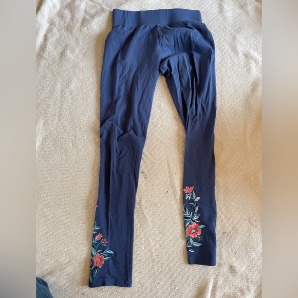 Blue embroidered leggings - Picture 3 of 6